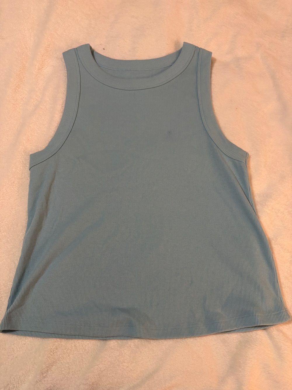 Old Navy Light Blue Ribbed Tank Top